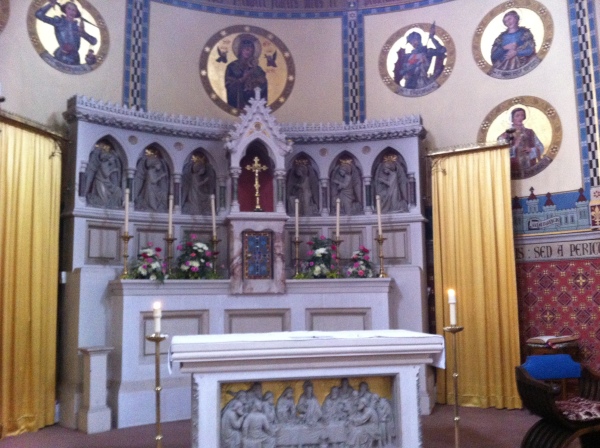 The beautiful Sanctuary at St Mary Immaculate, Warick 